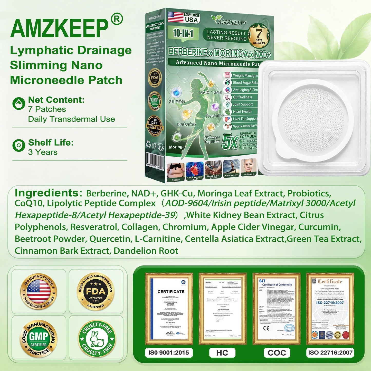 🇺🇸 𝑶𝒇𝒇𝒊𝒄𝒊𝒂𝒍 𝑺𝒕𝒐𝒓𝒆 |🍀𝐀𝐌𝐙𝐊𝐄𝐄𝐏® 𝑴𝒆𝒕𝒂𝒃𝒐𝒍𝒊𝒄 𝑵𝒂𝒏𝒐 𝑴𝒊𝒄𝒓𝒐𝒏𝒆𝒆𝒅𝒍𝒆 𝑷𝒂𝒕𝒄𝒉(𝐉𝐮𝐬𝐭 𝐨𝐧𝐜𝐞 𝐚 𝐝𝐚𝐲, 𝐯𝐢𝐬𝐢𝐛𝐥𝐞 𝐜𝐡𝐚𝐧𝐠𝐞𝐬 𝐢𝐧 𝟕 𝐝𝐚𝐲𝐬）𝘽𝙚𝙧𝙗𝙚𝙧𝙞𝙣𝙚 + 𝙈𝙤𝙧𝙞𝙣𝙜𝙖 𝙁𝙤𝙧𝙢𝙪𝙡𝙖 ✅ 𝐅𝐨𝐫 𝐨𝐛𝐞𝐬𝐢𝐭𝐲, 𝗟𝗼𝗼𝘀𝗲 𝘀𝗸𝗶𝗻,𝐝𝐢𝐚𝐛𝐞𝐭𝐞𝐬, 𝐬𝐥𝐞𝐞𝐩 𝐚𝐩𝐧𝐞𝐚, 𝐣𝐨𝐢𝐧𝐭 𝐢𝐬𝐬𝐮𝐞𝐬, 𝐚𝐧𝐝 𝐦𝐨𝐫𝐞💯💯 (Copy)