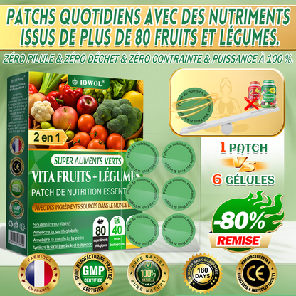 𝐃𝐑.𝐇𝐎𝐍𝐎𝐑® 𝑶𝒇𝒇𝒊𝒄𝒊𝒂𝒍 𝑺𝒕𝒐𝒓𝒆💎 | Boost Your Daily Weight-Loss Routine — Vita Fruits & Veggies Patches Help Support Digestion, Detox, Gut Movement & Metabolism. Add Today With Your Nano Microneedle + Appetite Control Patches & Save Extra 50%