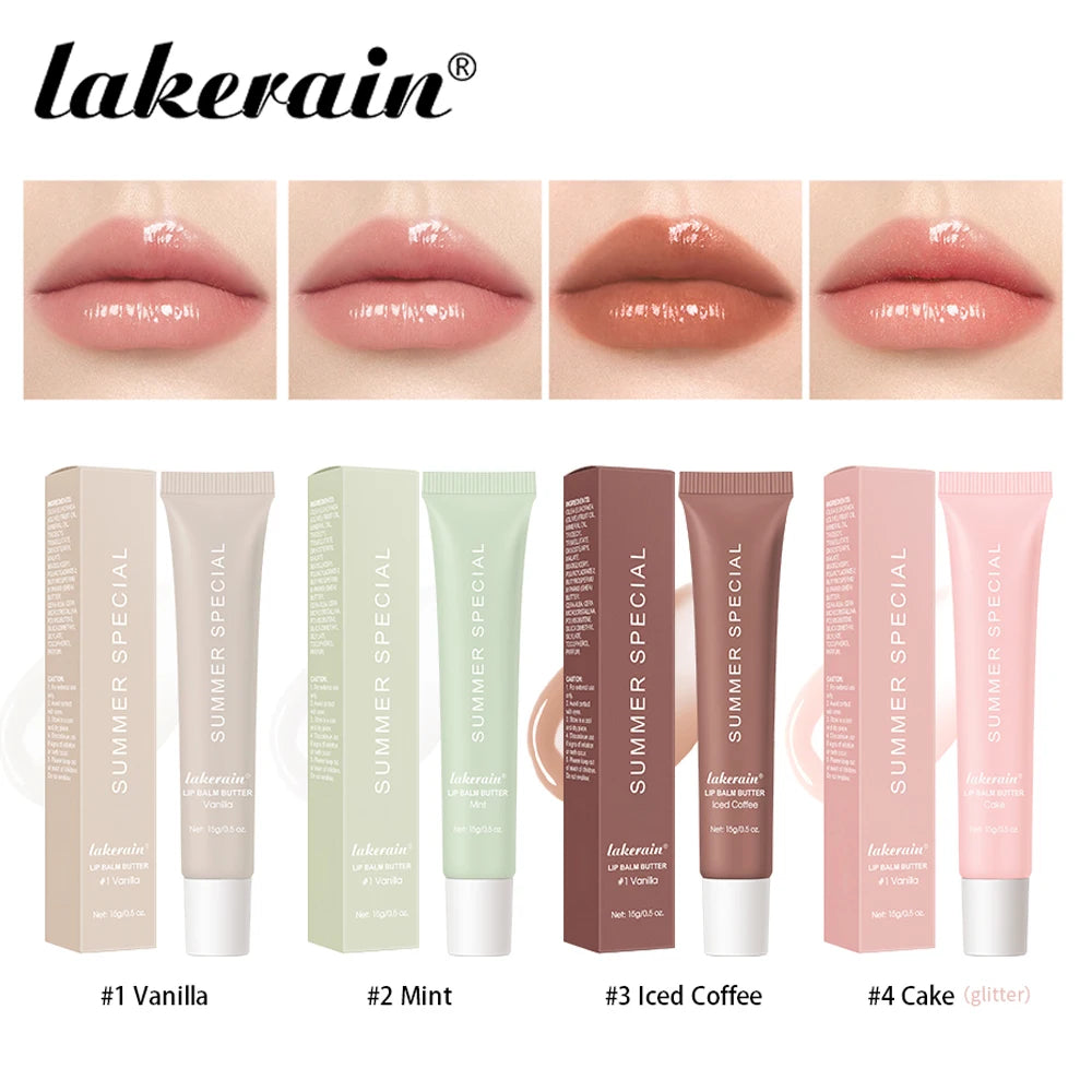 Lip Balm Set Lip Gross 4 Pack 1Kit Deep Moisturizing Lip Glaze Smoothing Color Lips Oil Long Lasting Nourishing Lips Care