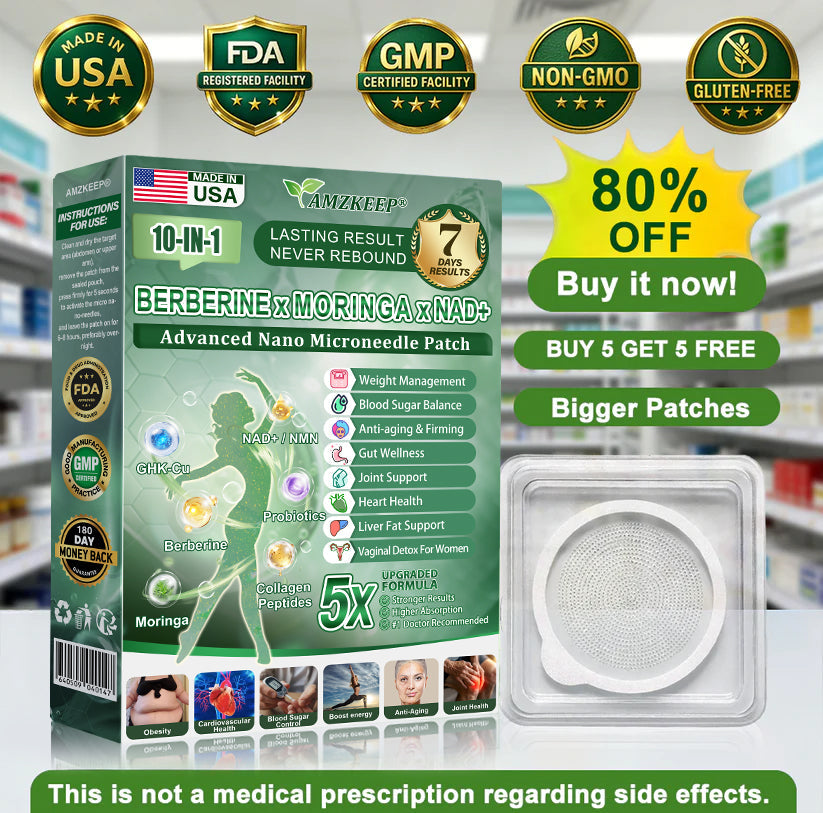 🇺🇸 𝑶𝒇𝒇𝒊𝒄𝒊𝒂𝒍 𝑺𝒕𝒐𝒓𝒆 |🍀𝐀𝐌𝐙𝐊𝐄𝐄𝐏® 𝑴𝒆𝒕𝒂𝒃𝒐𝒍𝒊𝒄 𝑵𝒂𝒏𝒐 𝑴𝒊𝒄𝒓𝒐𝒏𝒆𝒆𝒅𝒍𝒆 𝑷𝒂𝒕𝒄𝒉(𝐉𝐮𝐬𝐭 𝐨𝐧𝐜𝐞 𝐚 𝐝𝐚𝐲, 𝐯𝐢𝐬𝐢𝐛𝐥𝐞 𝐜𝐡𝐚𝐧𝐠𝐞𝐬 𝐢𝐧 𝟕 𝐝𝐚𝐲𝐬）𝘽𝙚𝙧𝙗𝙚𝙧𝙞𝙣𝙚 + 𝙈𝙤𝙧𝙞𝙣𝙜𝙖 𝙁𝙤𝙧𝙢𝙪𝙡𝙖 ✅ 𝐅𝐨𝐫 𝐨𝐛𝐞𝐬𝐢𝐭𝐲, 𝗟𝗼𝗼𝘀𝗲 𝘀𝗸𝗶𝗻,𝐝𝐢𝐚𝐛𝐞𝐭𝐞𝐬, 𝐬𝐥𝐞𝐞𝐩 𝐚𝐩𝐧𝐞𝐚, 𝐣𝐨𝐢𝐧𝐭 𝐢𝐬𝐬𝐮𝐞𝐬, 𝐚𝐧𝐝 𝐦𝐨𝐫𝐞💯💯 (Copy)